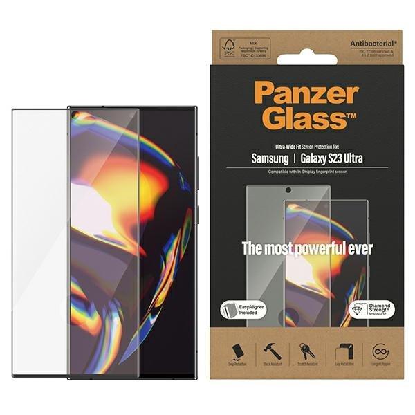 PanzerGlass Ultra-Wide Fit Samsung Samsung Galaxy S23 UltraS918
képernyővédelem 7317 applikátorral fólia