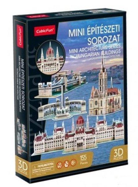 3D puzzle: Híres Magyar épületek: Parlament, Lánchíd, Hősök tere,
Mátyás templom CubicFun 3D magyar épület makettek Cubic Fun