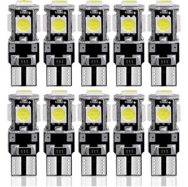 SMD-T10-5SMD - 10db-os helyzetjelző CANBUS - 12V