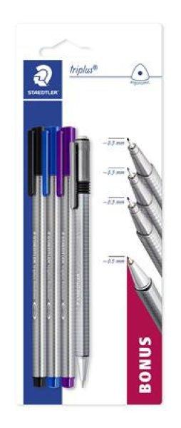 Vegyes írószer készlet, 4 darabos, STAEDTLER "Triplus® multi set
34P2"