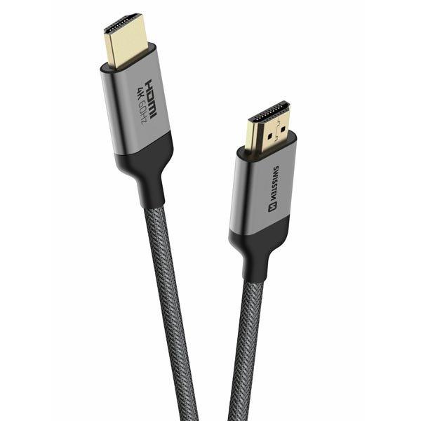 SWISSTEN HDMI kábel HDMI 4K 60 Hz, 2 m