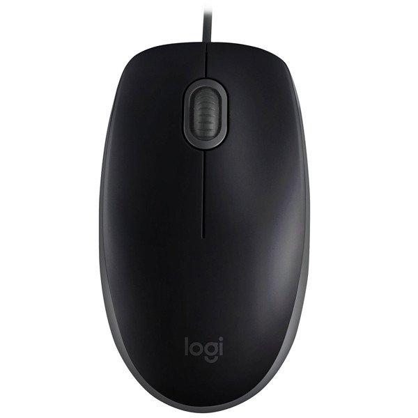 Logitech B110 Silent irodai egér, Fekete