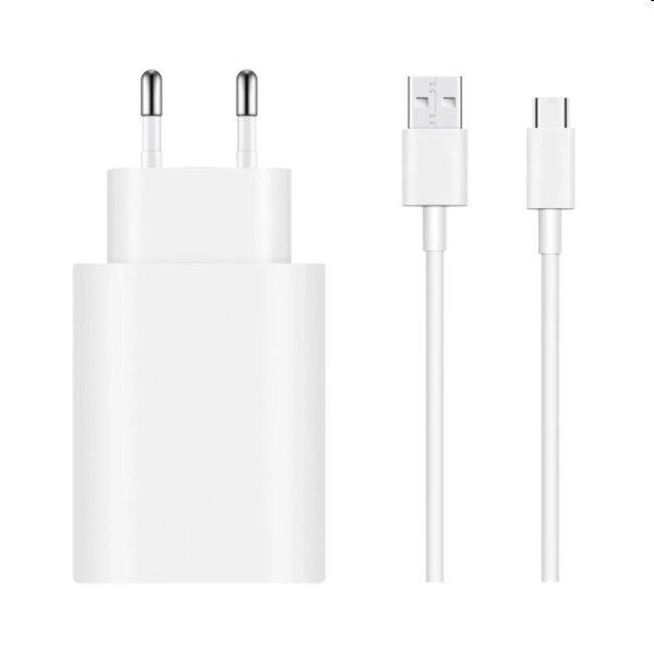 Gyorstöltő Vivo FlashCharge 44W USB-C kábellel, white