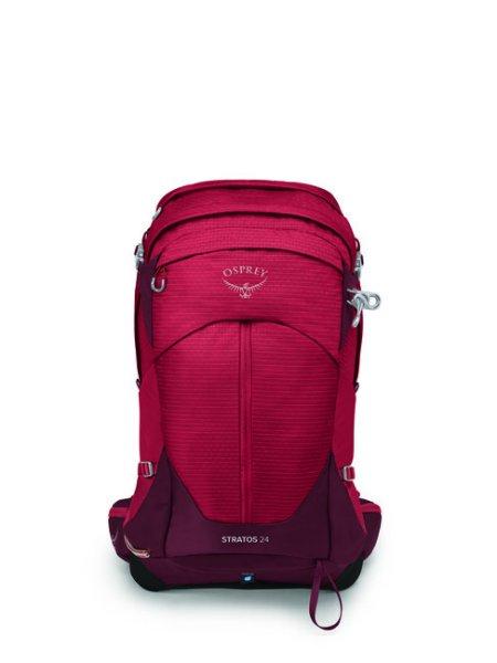 OSPREY túra hátizsák STRATOS 24,  poinsettia red