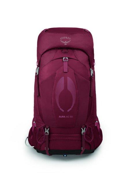 OSPREY túra hátizsák AURA AG 50,  berry sorbet red