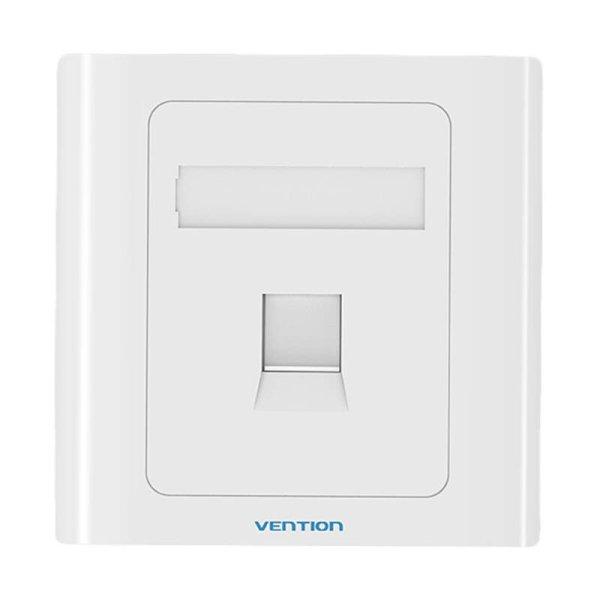 1-Port Keystone Wall Plate 86 Type Vention IFAW0 White