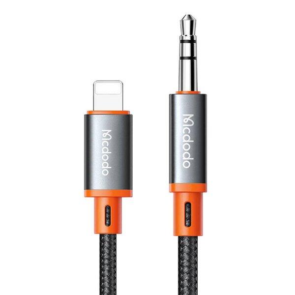 Mcdodo CA-0780 Lightning és 3,5 mm-es AUX mini jack kábel, 1,2 m (fekete)