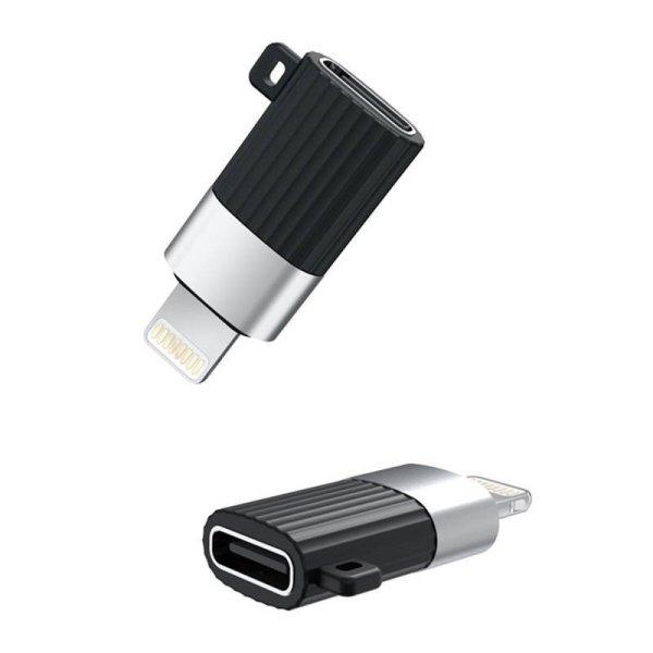 Adapter USB-C to Lightning XO NB149-D (black)