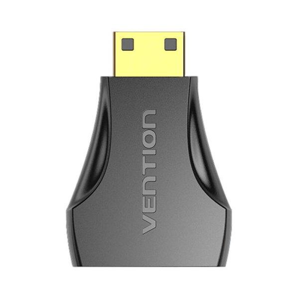 Female HDMI to Male Mini HDMI Adapter Vention AISB0 4K (Black)