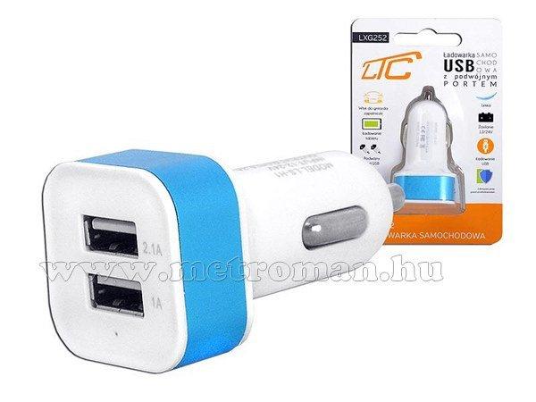 Autós, dupla USB töltő 3,1 Amper  LTC G252