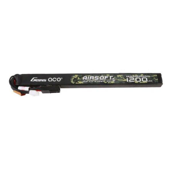 Gens ace 25C 1200mAh 3S1P 11.1V Airsoft Gun Lipo akkumulátor mini Tamiya
dugóval Hosszú méret