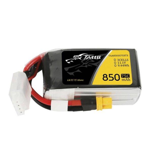 Tattu 850mAh 11.1V 75C 3S1P akkumulátor XT30 csatlakozó