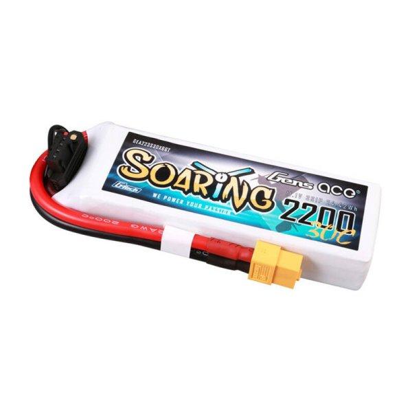 Gens a G-Tech Soaring 2200mAh 11.1V 30C 3S1P Lipo Batte Gens asz G-Tech Soaring
2200mAh 11.1V 30C 3S1P Lipo Batte