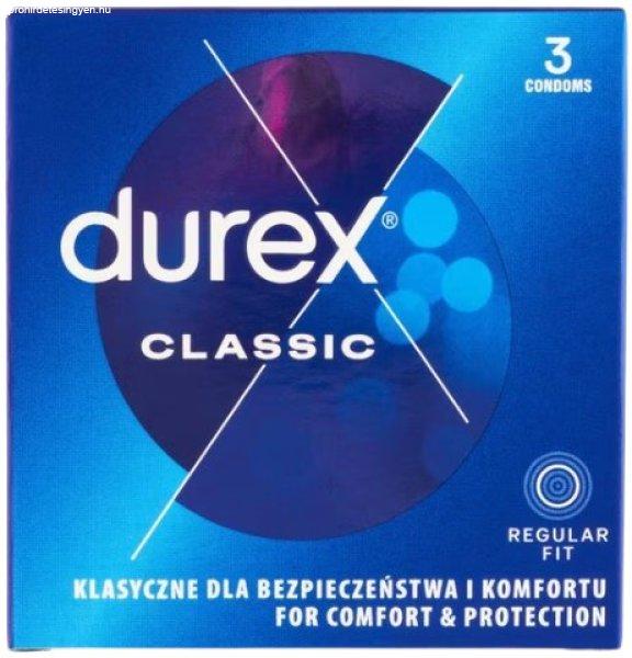 Durex Classic – klasszikus óvszerek (3 db)