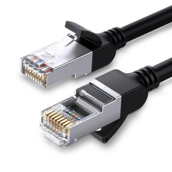 UGREEN Ethernet RJ45 hálózati kábel, fém csatlakozókkal, Cat.6, UTP, 0.5m
(fekete)