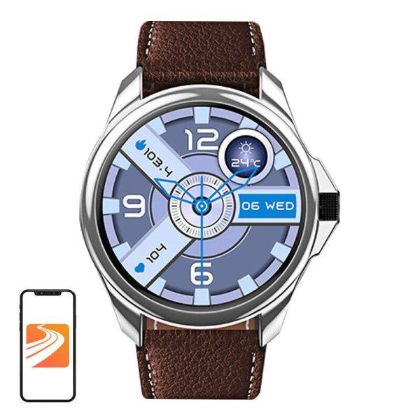 Smartwatch Blitzwolf BW-AT3 (barna bőr)