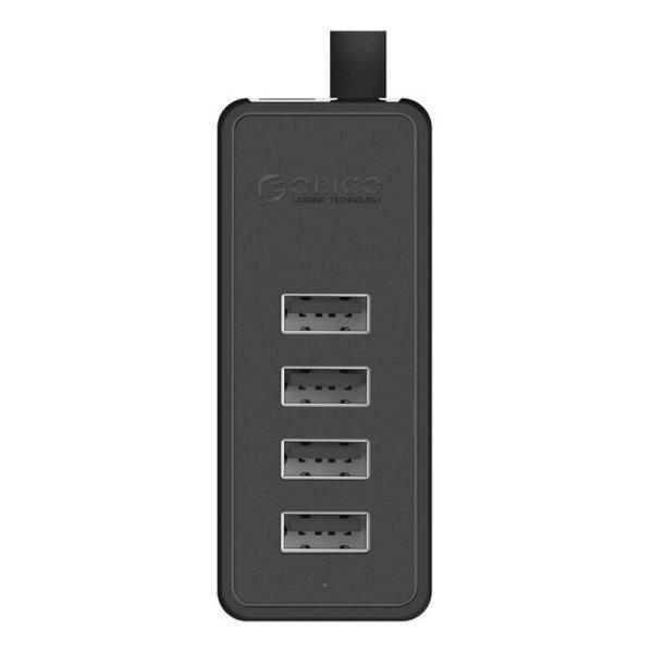 Orico W5P-30 USB-ről 4x USB 2.0 hub adapterre (fekete)