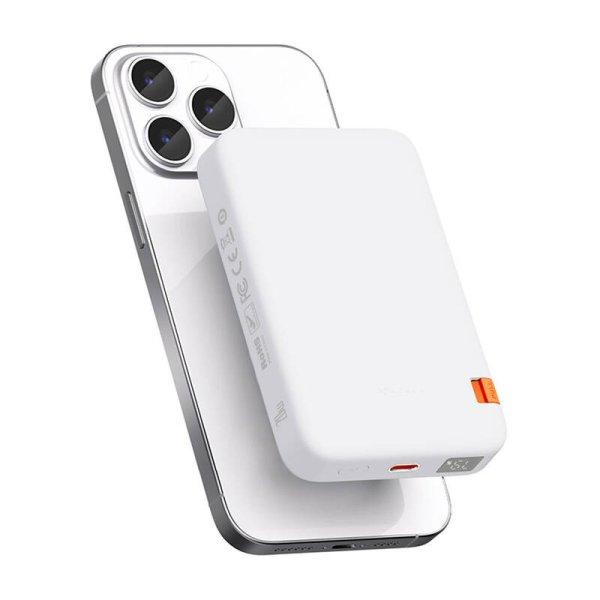 Mcdodo MC-5100 mágneses Power Bank állvánnyal 10000mAh, 20W (fehér)