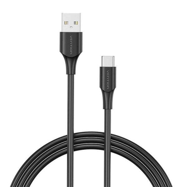 USB 2.0 A és USB-C 3A kábel Vention CTHBI 3m Fekete