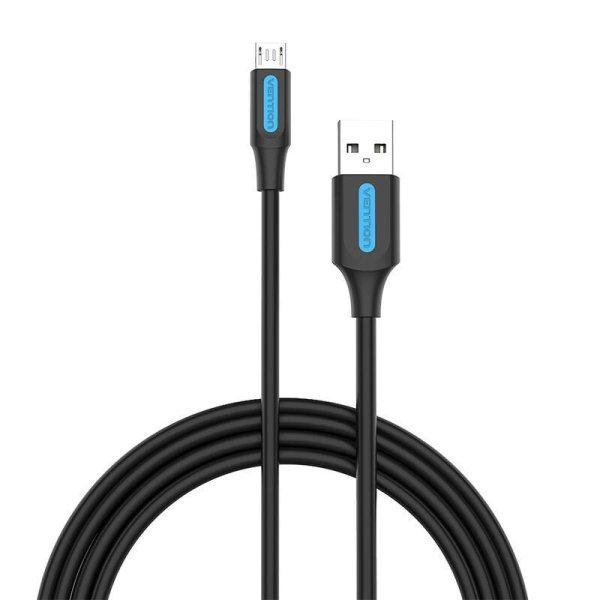 Kábel USB 2.0 A - Micro USB Vention COLBC 3A 0,25m fekete