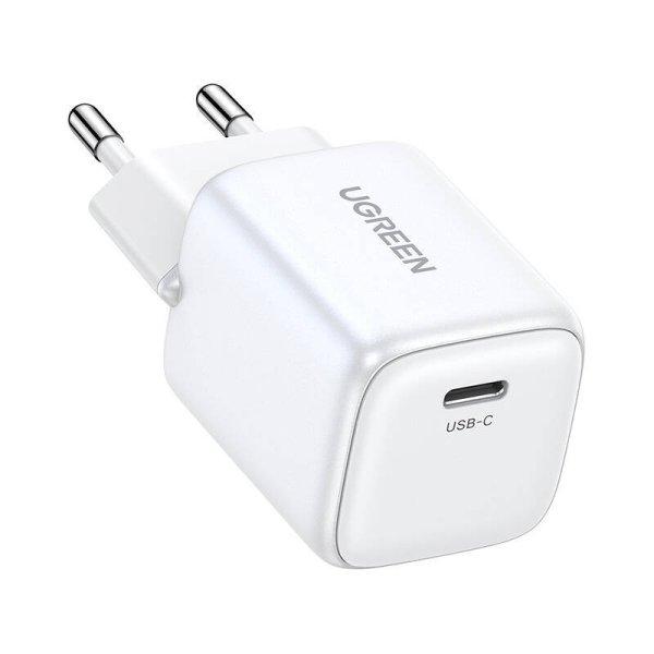 UGREEN 15326 Nexode mini töltő, USB-C, PD3.0, QC4.0, GaN, 30W (fehér)