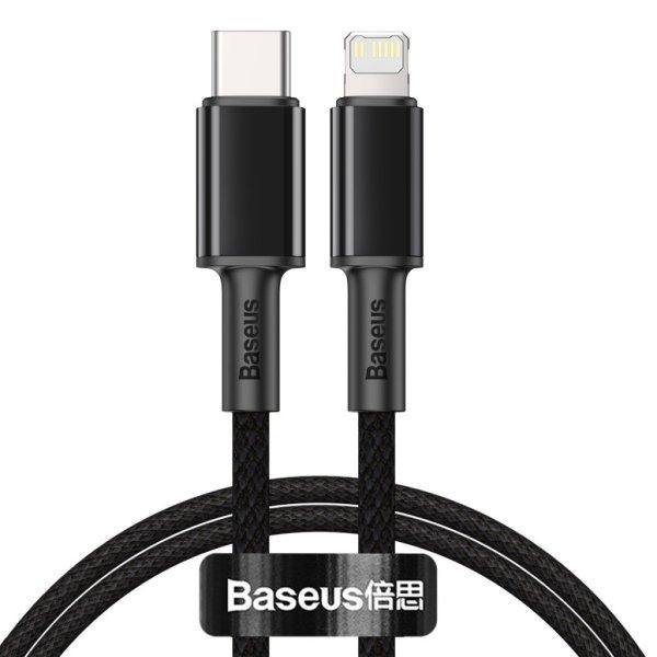 Baseus USB-C - Lightning kábel, nagy szúrósságú fonott, 20 W, 5 A, PD, 2 m
(fekete)