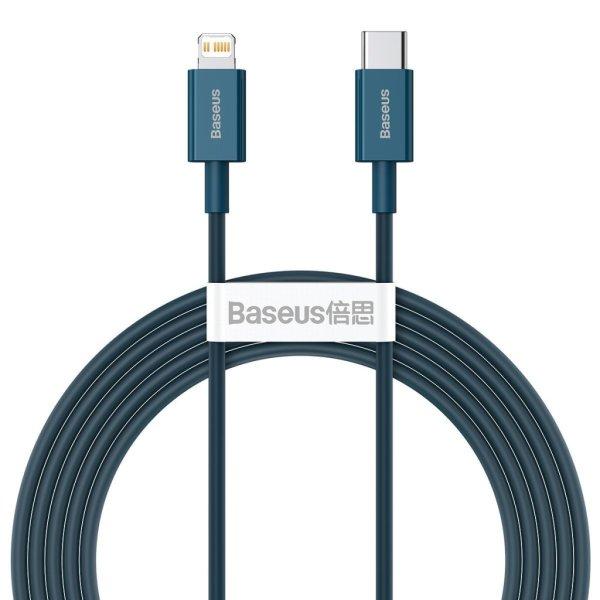 Baseus Superior Series USB-C-Lightning kábel, 20 W, PD, 2 m (kék)