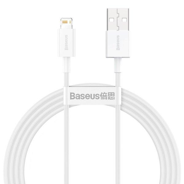 Baseus Superior Series USB-villany kábel, 2,4A, 1,5 m (fehér)