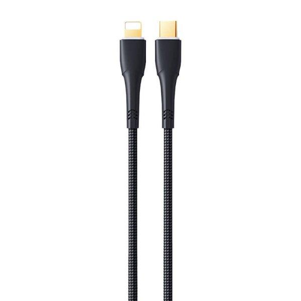 Remax Bosu RC-C063 USB-C Lightning kábel, 1,2m, 20W (fekete)