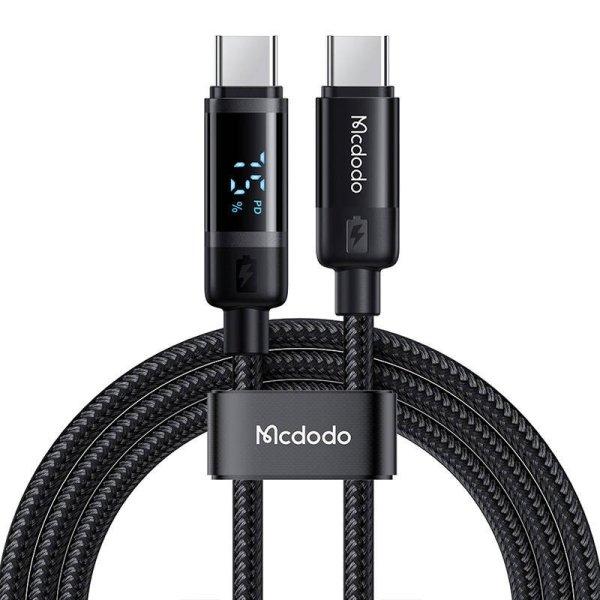 Mcdodo CA-5780 USB-C-USB-C 60W adatkábel 1.2m (fekete)