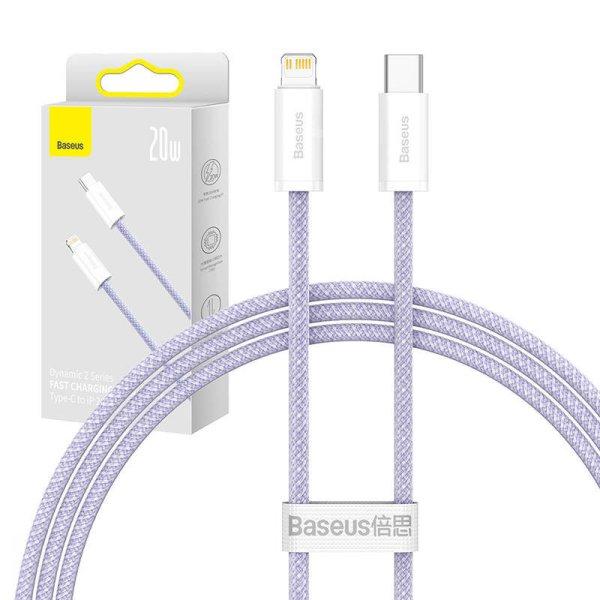 Baseus Dynamic 2 sorozat USB-C - Lightning töltőkábel, adatkábel, 20W, 1m
(lila)