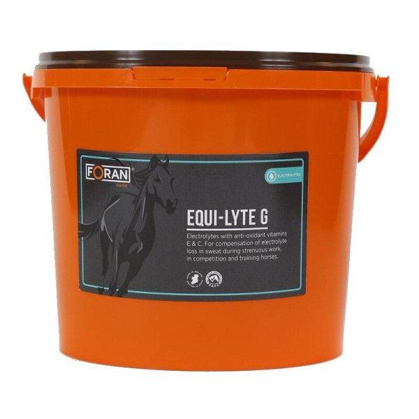 FORAN EQUI-LYTE G, 10 KG C és E vitaminban gazdag, esszenciális elektrolit
por.