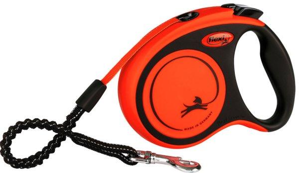 Flexi Xtreme póráz, S, narancs/fekete, 5 m, 20 kg