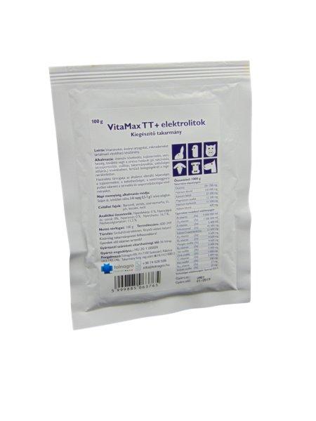 VITAMAX TT + ELEKTROLITOK STRESSZHELYZET ESETÉN - 100G haszonállatoknak,
lónak, galambnak, házinyúlnak