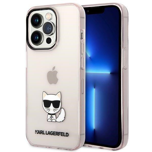 Karl Lagerfeld KLHCP14XCTTRI iPhone 14 Pro Max 6.7 "keménytok rózsaszín
átlátszó Choupette test