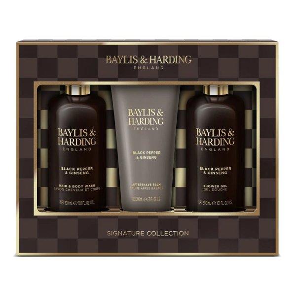 Baylis & Harding Ajándék szett Fekete bors & Ginseng 3 db