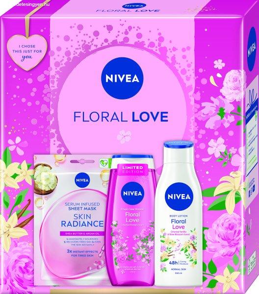 Nivea Ajándékcsomag Floral Love