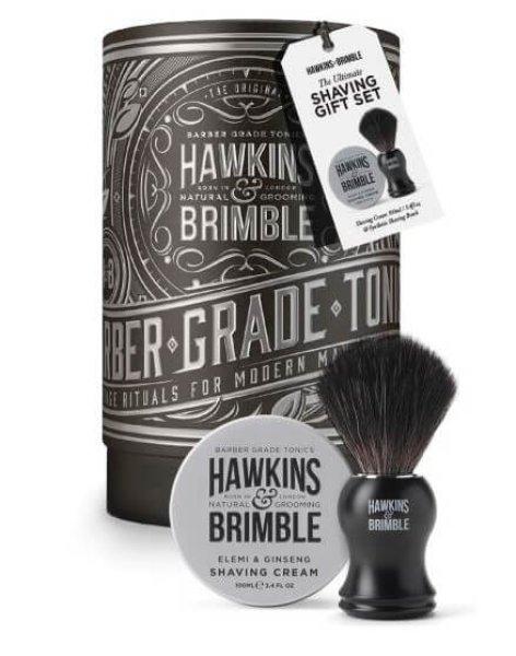 Hawkins & Brimble Ajándékkészlet borotvaecset + borotvahab