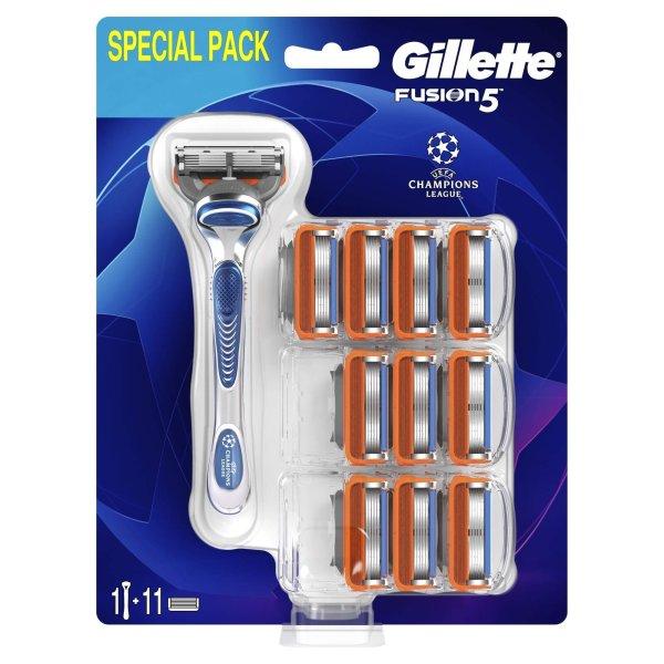 Gillette Borotva Fusion Manual + 11 fej