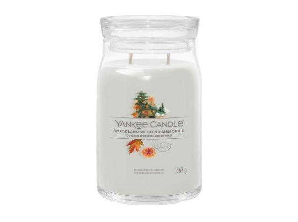 Yankee Candle Aromás gyertya Signature üveg nagy Woodland Weekend
Memories 567 g