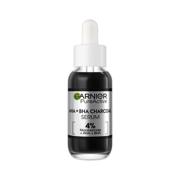 Garnier Bőrhibák elleni szérum AHA + BHA Charcoal (Serum) 30 ml