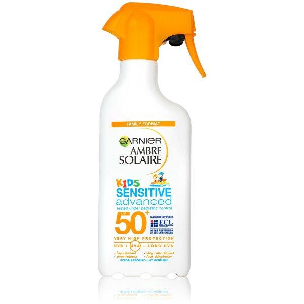 Garnier Gyermek fényvédő spray SPF 50+ Kids Sensitive Advanced
(Protection Spray) 270 ml