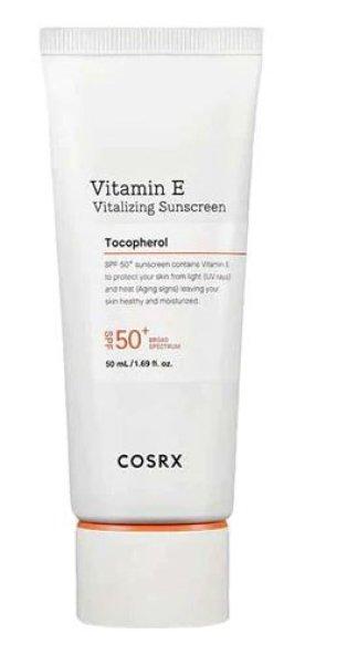 COSRX Vitalizáló fényvédő E-vitaminnal SPF 50+
(Vitalizing Sunscreen) 50 ml