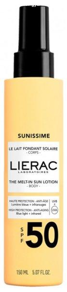 Lierac Természetes naptej Sunissime SPF 50 (The Melt-in Sun Lotion) 150 ml