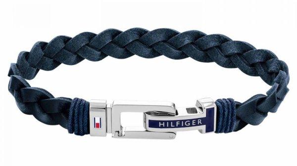 Tommy Hilfiger Luxus férfi bőr karkötő acél csattal
2790308