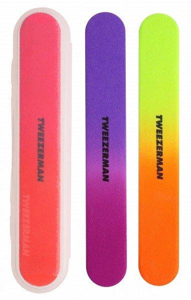 Tweezerman Neon körömreszelő (Neon Nail Files) 3 db