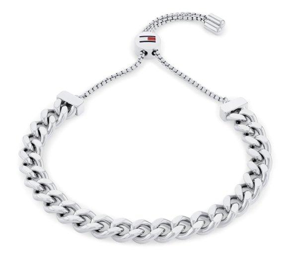 Tommy Hilfiger Bájos acél karkötő Sliding Chains 2780775