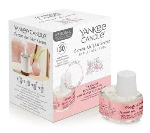 Yankee Candle Utántöltő aromadiffúzorhoz Serene Air ranquil
Rose & Hibiscus 17 ml