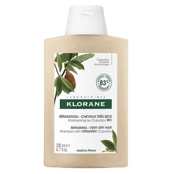 Klorane Tápláló sampon száraz hajra Bio vaj Cupuaçu BIO
(Repairing Shampoo) 400 ml