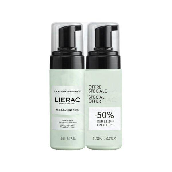 Lierac Tisztító archab készlet (The Cleansing Foam) 2 x 150 ml